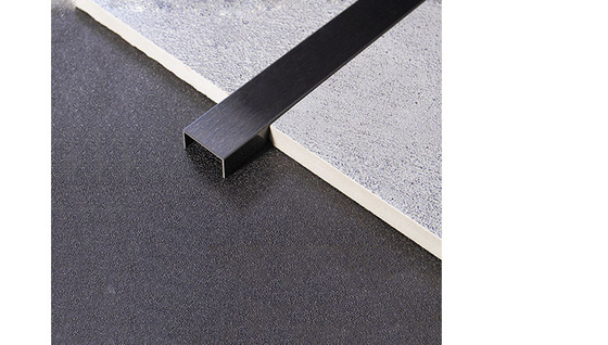 Decorative Stainless Steel Tile Trim 12mm PVD Stainless Steel U Trim