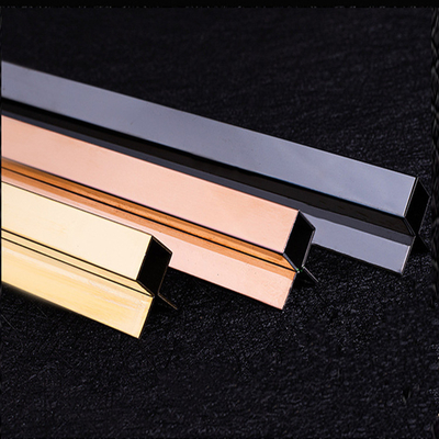 Irregular Shaped Grade 304 Stainless Steel Tile Trim Decorate Wall Edge