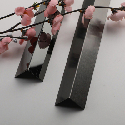 10FT L Shape Tile Trim Gold Silver Black Rose Gold Mirror Hairline Tile Edge Trim