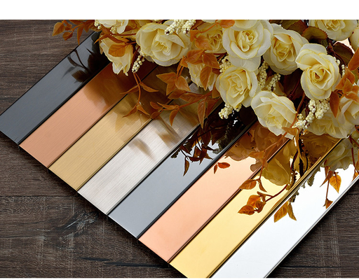 U Shape 201 Stainless Steel Tile Trim For Building Wall Decoration