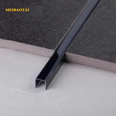 10FT Stainless Steel Tile Trim Decoration U Shape U6 U8 Blue  Black Golden Silver Color
