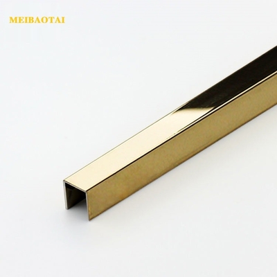 10FT Stainless Steel Tile Trim Decoration U Shape U6 U8 Blue  Black Golden Silver Color