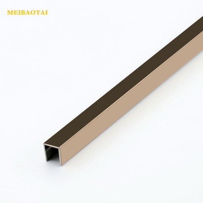 Hairline Mirror 304 Stainless Steel Tile Trim 10FT Anti Finger Print