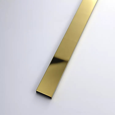 U6 Profile Mirror Stainless Steel Ceiling Tile Decoration Shape 10FT Length