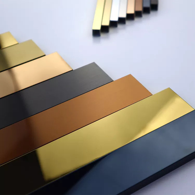 Mirror Hairline Stainless Steel Tile Corner Trim Decoration China Factory