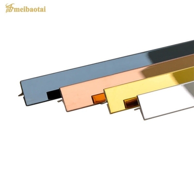 T-Shaped Stainless Steel Tile Trim For Corners In Southeast Asian Market