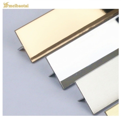 Bending 304 Stainless Steel Tile Edge Trim T10 X 3048mm For Corner