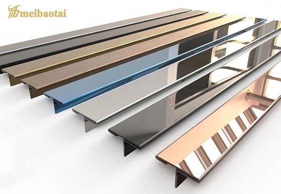 Durable Stainless Steel Tile Trim for Ceiling Decoration with Customizable Length