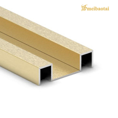 Grade 304 Stainless Steel Tile Trim 0.65mm Thickness Decorate Wall Edge