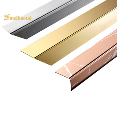 Stainless Steel Floor Transition Strip L Profile Sustainable L Tile Trim