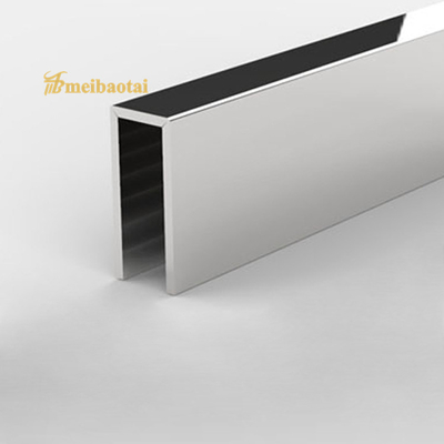 304 Stainless Steel Corner Trim For Tiles ODM Acceptable 0.65mm Thick
