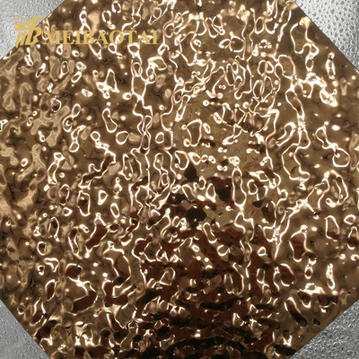 Gold Pvd Stainless Steel Sheet 0.55mm Thickness AISI Standard