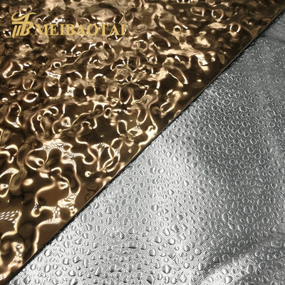 Gold Pvd Stainless Steel Sheet 0.55mm Thickness AISI Standard