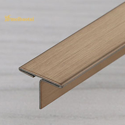 PVD Bronze Coated  Stainless Steel Edging Strip For Tiles T20 X 3048mm