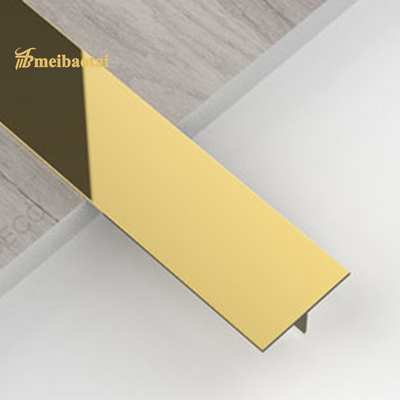 T6 Stainless Steel Trim For Backsplash  , V Grooved Stainless Steel Trim Tile