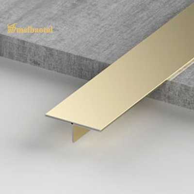 304 Decorative T Slot Stainless Steel Tile Trim Color Hairline Finish