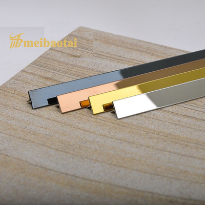 8ft 10ft Stainless Steel Effect Tile Trim 304 Stainless Steel Tile Strip