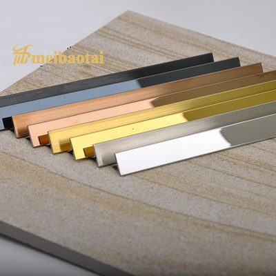8ft 10ft Stainless Steel Effect Tile Trim 304 Stainless Steel Tile Strip