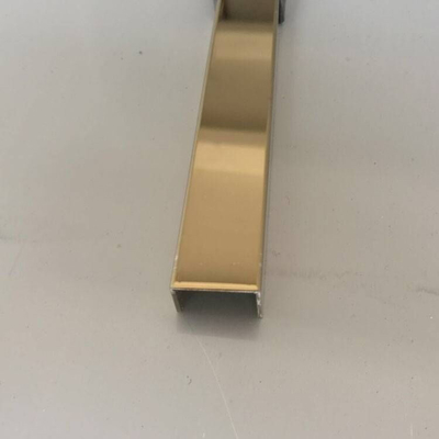 12mm Stainless Steel Tile Trim , 40 Elongness Stainless Steel Tile Border Edge
