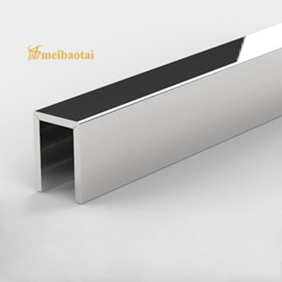 Silver 201 Stainless Steel U Channel Trim 10FT Length for Door