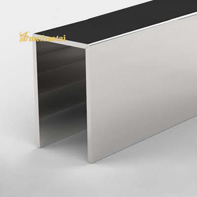 Silver 201 Stainless Steel U Channel Trim 10FT Length for Door