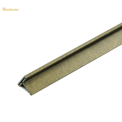 304 Decorative Stainless Steel Tile Trim 3048MM Color Mirror Finished