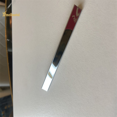 Silver T Shape Stainless Steel Tile Trim T8X2438mm ASTM Standard