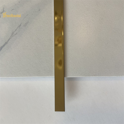 Gold T Profile Wall Corner Stainless Steel Tile Trim 6mm