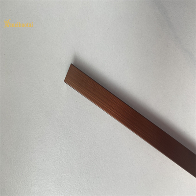 U Slot Stainless Steel Tile Trim 201 304 Gold Champagne Hairline Finish Profiles
