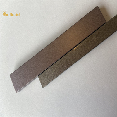 201 304 Grade Stainless Steel Tile Trim U Shape Champagne Finished