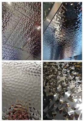 ভালো দাম Ss304 201mm মিরর রঙের ওয়াটার রিপল শীট ডেকোরেশন বুথ, সিলিং, ওয়াল, কাপ অনলাইন