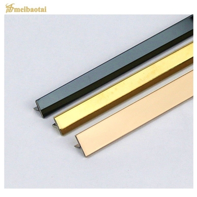 Floor Accessories T6 * 8FT Stainless Steel Tile Trim Hairline Mirror Surface
