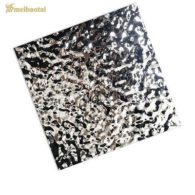 1219*2438mm ওয়াটার রিপল স্টেইনলেস স্টীল শীট চার ফুট সমতল আকৃতি