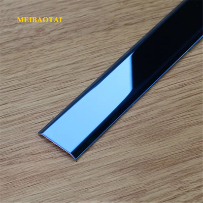 Golden Flat Stainless Steel Tile Trim Accessories Wall Tile Strip 10FT Length