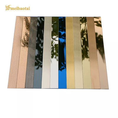 10mm Stainless Steel Tile Trim For Corner Decoration Brushed Flat Strips