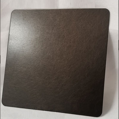 ব্রোঞ্জ রঙের প্রলেপযুক্ত ০.৬ মিমি পুরুত্বের অ্যান্টি-ফিঙ্গারপ্রিন্ট ডেকোরেটিভ স্টেইনলেস স্টিল শিট পিভিডি কোটিং সহ