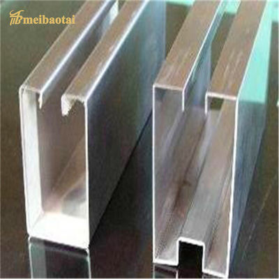 PVD কালার কোটিং করা ৩০৪ স্টেইনলেস স্টিলের U15mm U চ্যানেল টাইল ট্রিম ডেকোরেটিভ ওয়ালের জন্য