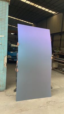 ভালো দাম 201 304 গ্রেডিয়েন্ট ব্লু রেড স্টেইনলেস স্টীল শীট দরজা হোটেল সজ্জা অনলাইন