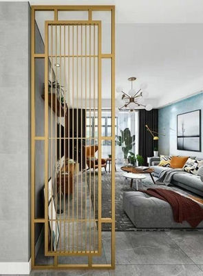 ভালো দাম ব্যাকগ্রাউন্ড দেয়াল এবং সিলিং সজ্জা জন্য কাস্টমাইজড ডিজাইন স্টেইনলেস স্টীল রুম বিভাজক অনলাইন