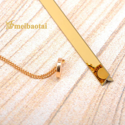 ভালো দাম 3048 মিমি স্টেইনলেস স্টিল এফেক্ট টাইল ট্রিম 304 স্টেইনলেস স্টিল টাইল স্ট্রিপ অনলাইন