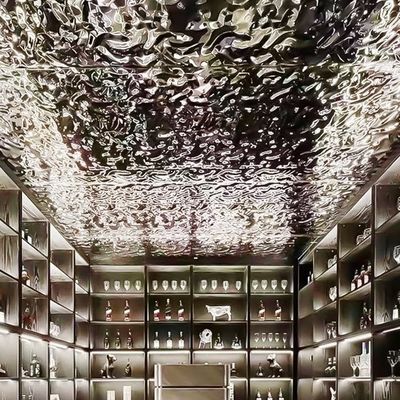 ভালো দাম সিলভার মিরর ওয়াটার রিপল শীট ডেকোরেশন সিলিং এএসটিএম স্ট্যান্ডার্ড অনলাইন