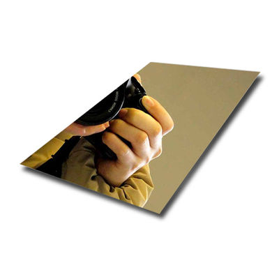 ভালো দাম এএসটিএম স্ট্যান্ডার্ড শ্যাম্পেন গোল্ড গোল্ড মিরর স্টেইনলেস স্টীল প্লেট পিভিডি প্যানেল অনলাইন