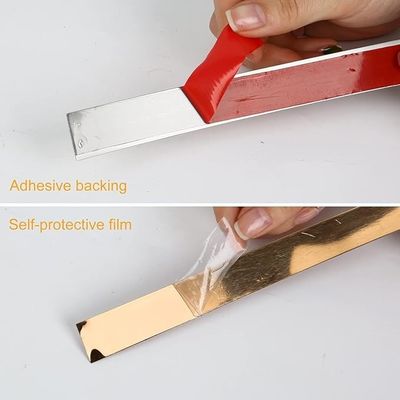 ভালো দাম ধাতব স্টেইনলেস স্টীল আঠালো রোল ফ্ল্যাট টেপ চুলের লাইন ফিনিস সহ অনলাইন