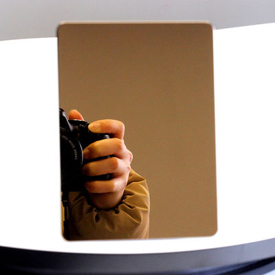 ভালো দাম চকলেট গোল্ড মিরর ফিনিস সজ্জা স্টেইনলেস স্টীল শীট অনলাইন