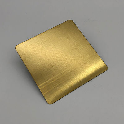 Champagne Gold Hairline Stainless Steel Sheet Four Feet