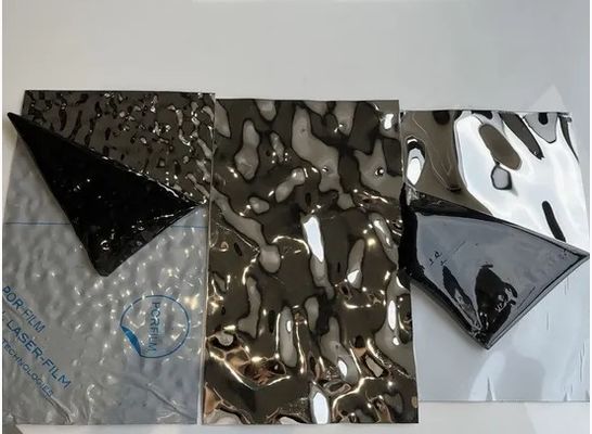 ভালো দাম অভ্যন্তরীণ নকশা জন্য বড় জল ঢেউ প্যাটার্ন জল ঢেউ স্টেইনলেস স্টীল শীট অনলাইন