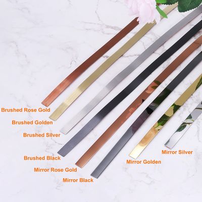 ভালো দাম গোলাপী সোনার মিরর মেটাল স্টেইনলেস স্টিল আঠালো রোল এসএস টেপ অনলাইন