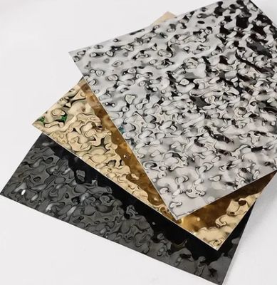 ভালো দাম মিরর রঙের স্টেইনলেস স্টীল ওয়াটার রিপল শীট সিলিং সজ্জা অনলাইন