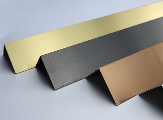 ভালো দাম ব্ল্যাক মিরর / হেয়ারলাইন স্টেইনলেস স্টিল এল ভি টাইল ট্রিম ডেকোরেশন ওয়াল অনলাইন