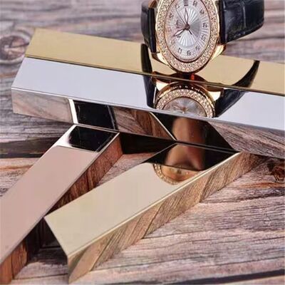 কাস্টমাইজড সাইজ 304 স্টেইনলেস স্টীল এজ ট্রিম ইউ আকৃতি টাইল ট্রিম